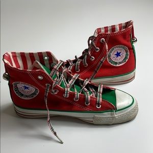 Christmas Holiday Converse High Tops Jingle Bells